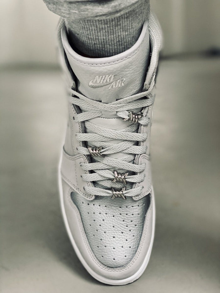 Flat Thin - BASICS Flat Thin Laces - Neutral Grey For Air Jordan 1 CO.JP