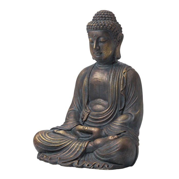 22.75"H MGO Meditating Buddha Statue