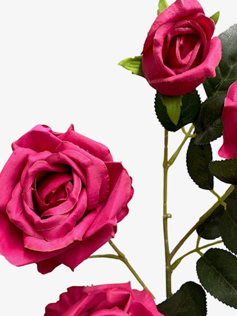 33'' Single Open Rose ( INT106-#5 New Fuchsia )