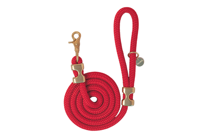 5 ft Red Rope Dog Leash - Crew LaLa