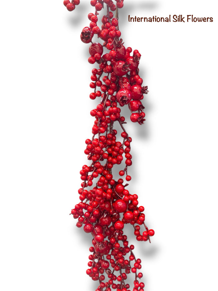 5' Mixed Berry Garland ( 143109-RED )