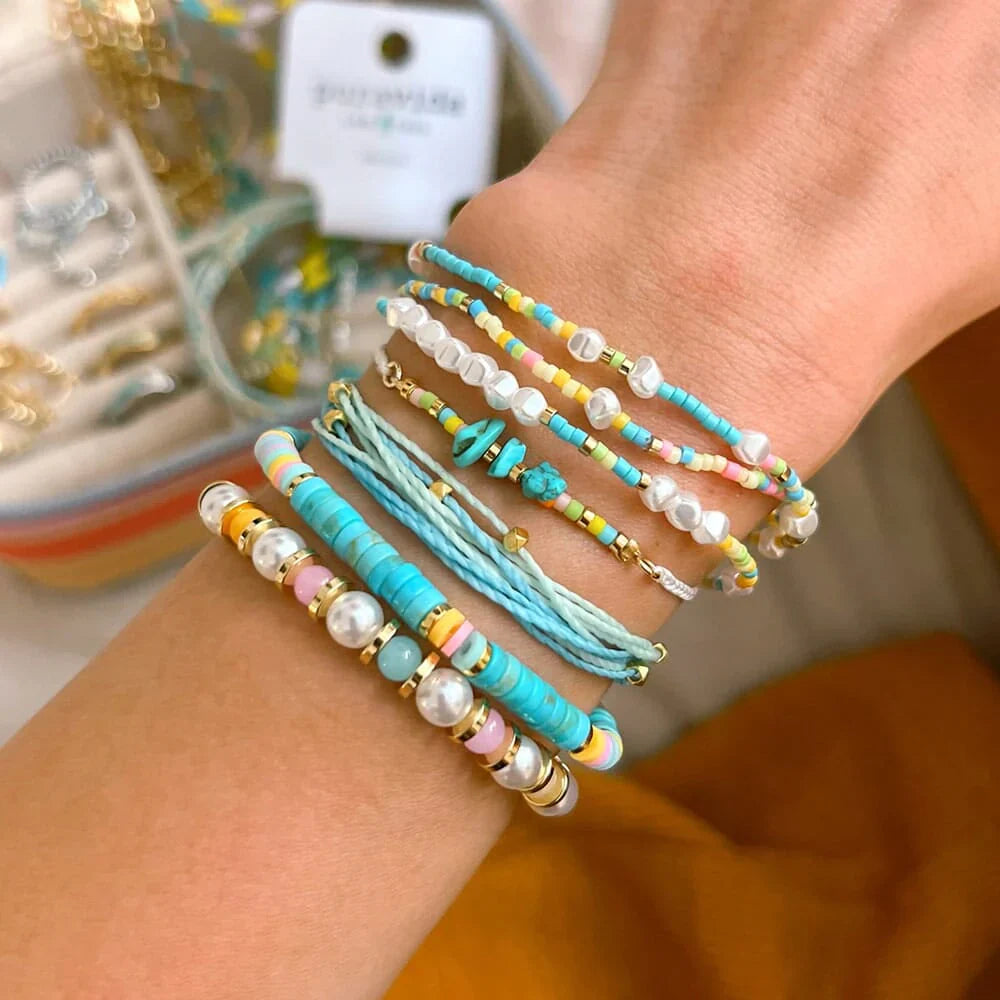 PURA VIDA - Desert Turquoise Stretch Bracelet