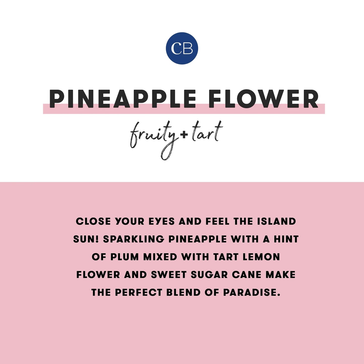 CAPRI BLUE - Pineapple Flower Pattern Play Petite Jar, 8 oz