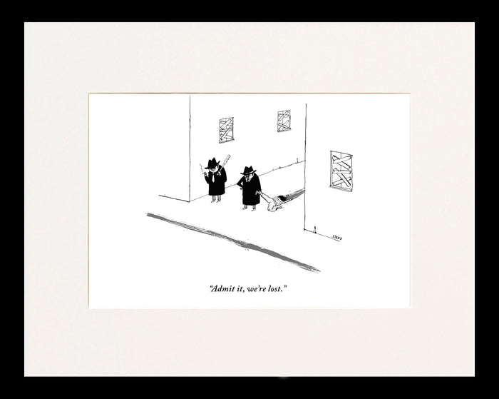 Admit it, We're Lost Cartoon Print