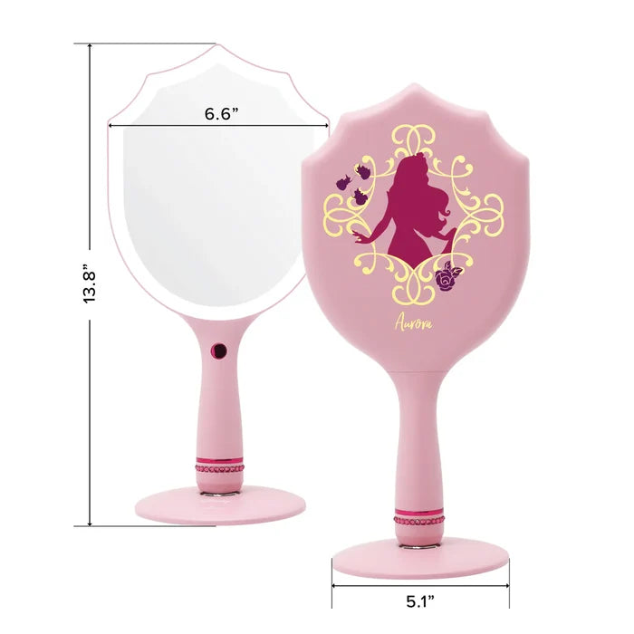 Aurora LED Handheld Makeup Mirror With Standing Base