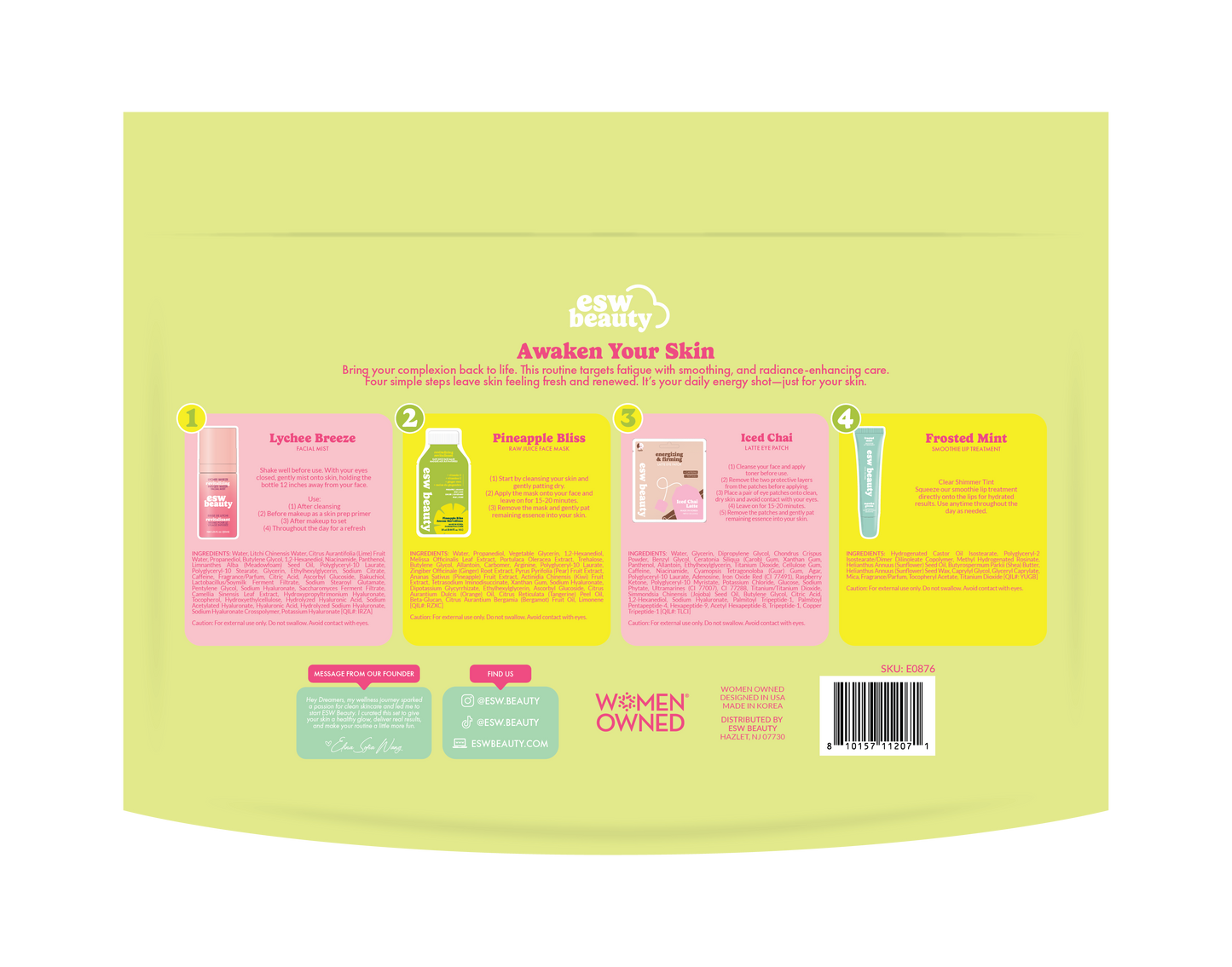 ESW BEAUTY - Awaken Your Skin Revitalizing Multi-Step Skin Kit