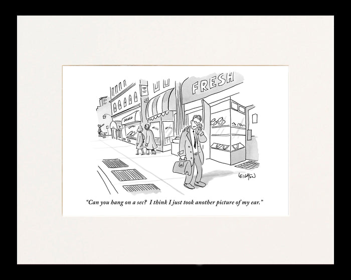 Can you Hang on a Sec? Cartoon Print