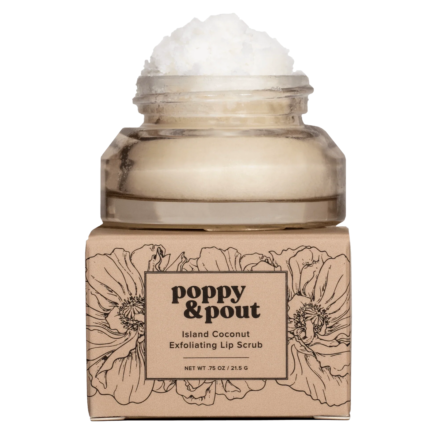 POPPY & POUT - Lip Scrub - Island Coconut