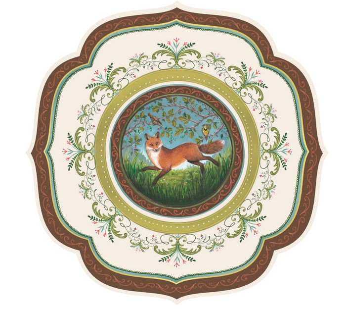 Fanciful Fox China Placemat