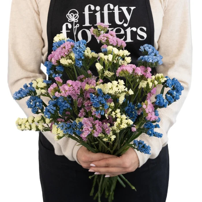Tissue Culture Statice Farm Mix Flower Apron - Image