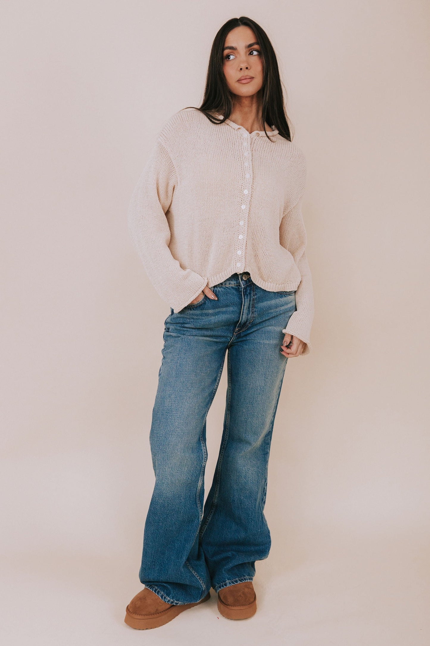 FREE PEOPLE - West Coast Relaxed Flare Jeans