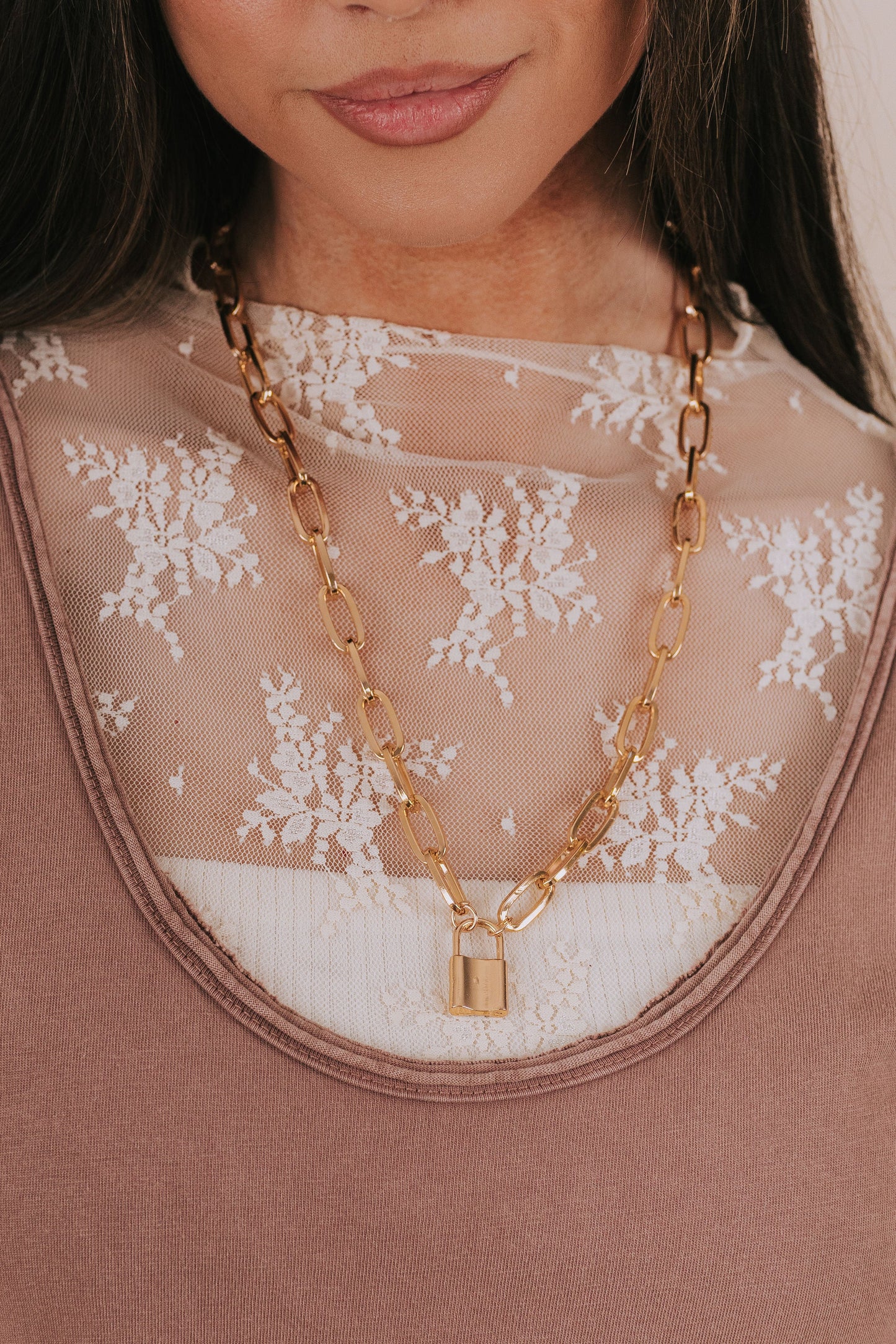 Lock It Down Necklace