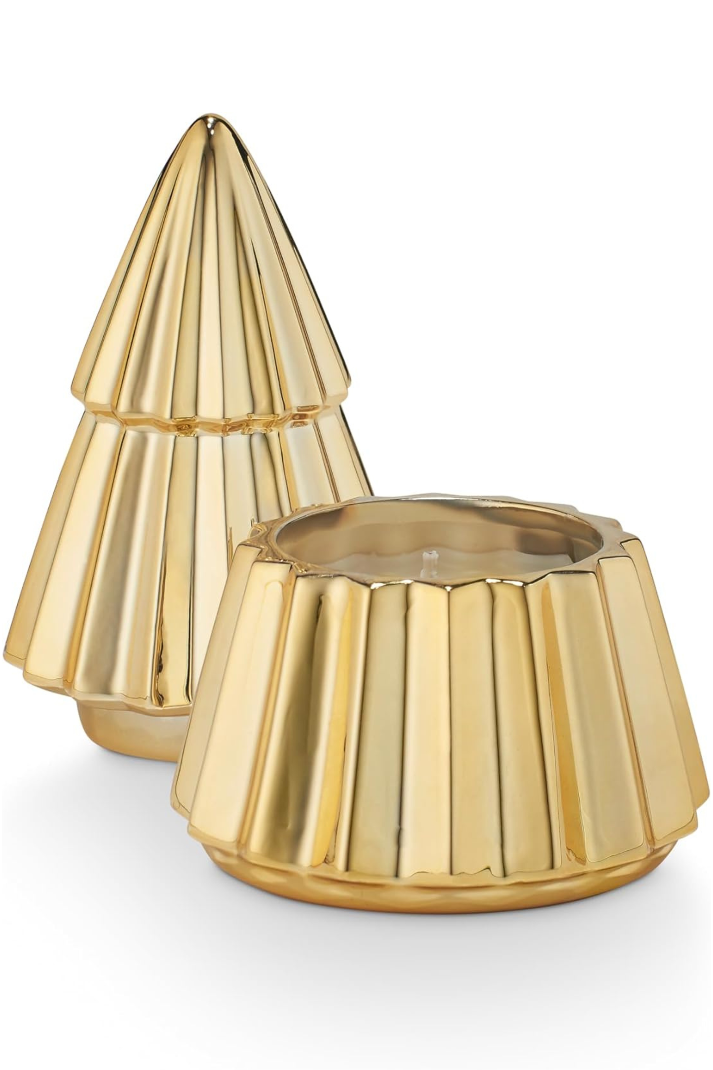 ILLUME - Tried & True Mulled Cider Gilded Tree Ceramic Candle