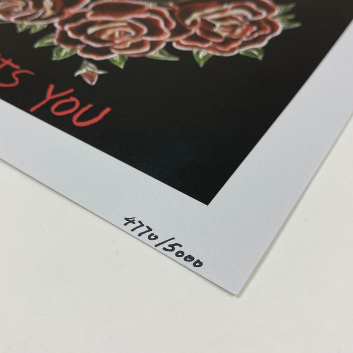 Yeezus Tour 2013 VIP Poster By Wes Lang
