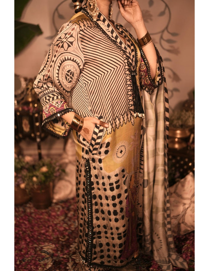 Kheer Yellow Kurta Set