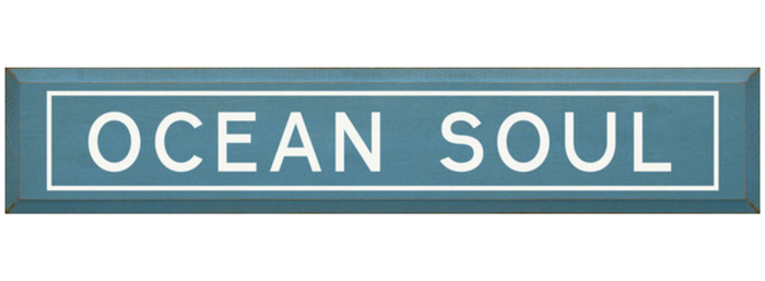 Ocean Soul Wooden Sign