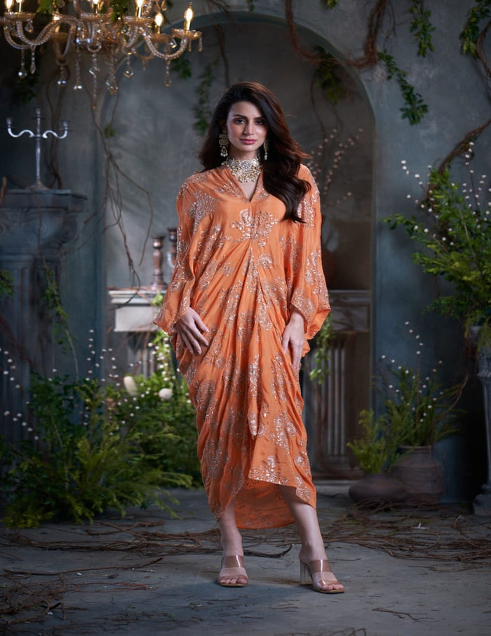 Peach festive kurti shop new arrivals