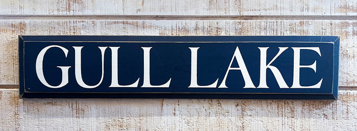 Pine Lake Wooden Sign