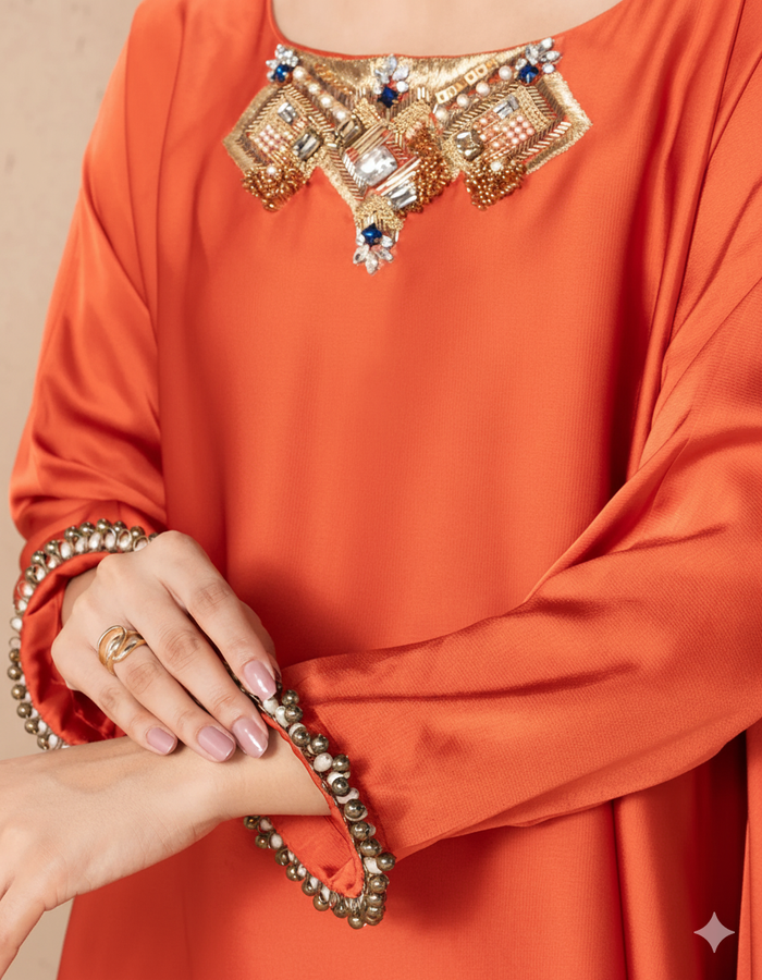 Rust Zola tunic featuring a stylish design and comfortable fit for casual outings.