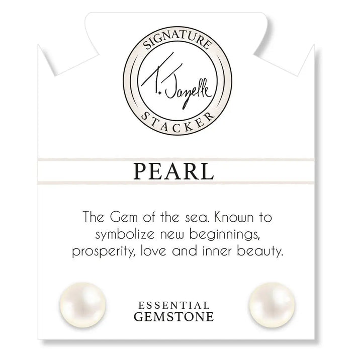 Stacker Collection- Aqua Pearl Bracelet T. Jazelle