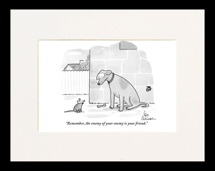 The Enemy of your Enemy is Your Friend Cartoon Print