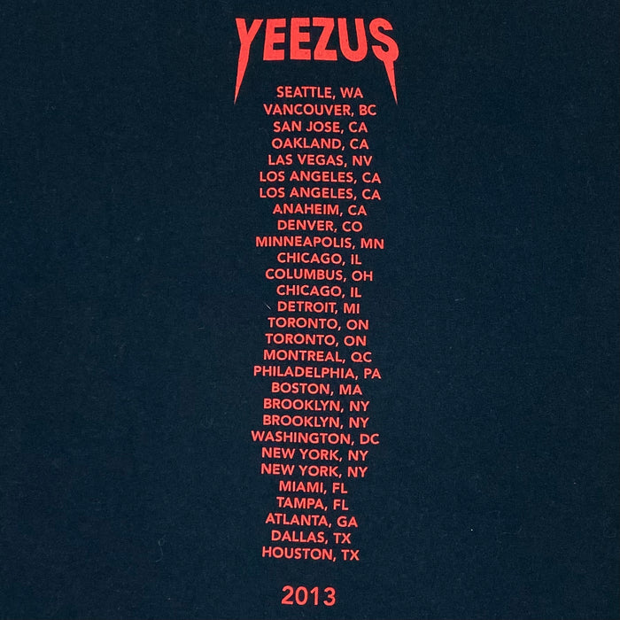 Yeezus Tour 2013 OG Native Skull Tee In Black By Wes Lang