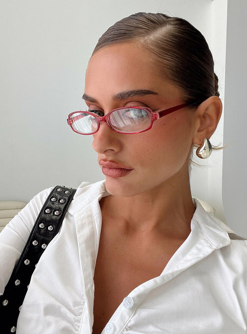 Take A Peek Glasses Red