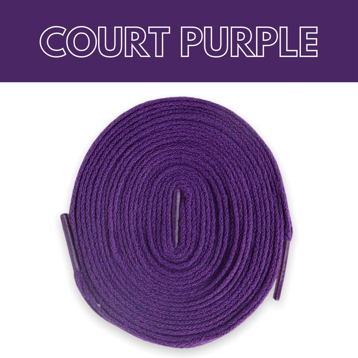 Flat Thin - Jordan 1 Laces Basics Flat Thin - Court Purple
