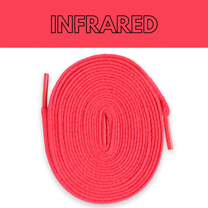 Flat Thin - Jordan 1 Laces Basics Flat Thin - Infrared For Taupe Haze