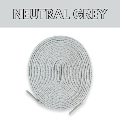 Flat Thin - Jordan 1 Laces Basics Flat Thin - Neutral Grey For Air Jordan 1 CO.JP