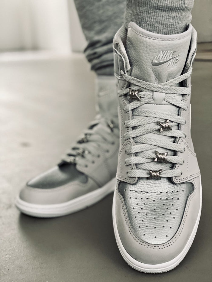 Flat Thin - BASICS Flat Thin Laces - Neutral Grey For Air Jordan 1 CO.JP