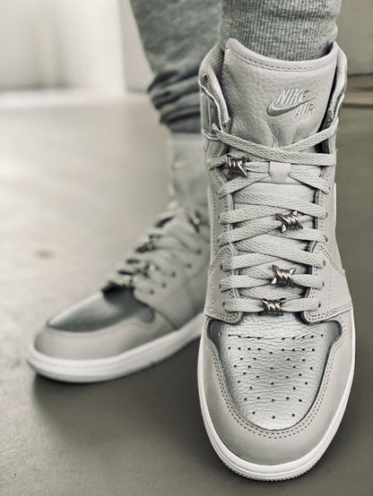 Flat Thin - BASICS Flat Thin Laces - Neutral Grey For Air Jordan 1 CO.JP