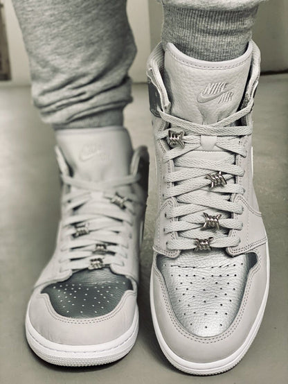 Flat Thin - BASICS Flat Thin Laces - Neutral Grey For Air Jordan 1 CO.JP