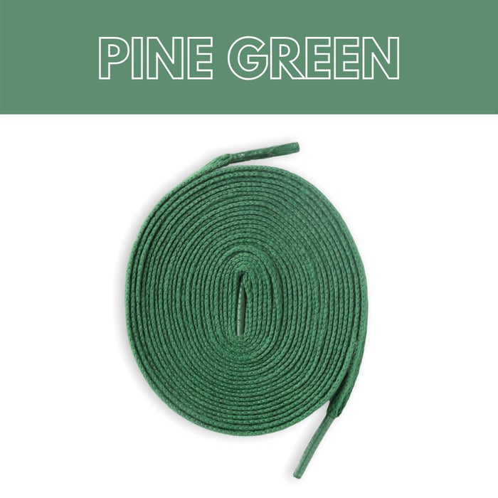 Jordan 1 Laces Basics Flat Thin - Pine Green