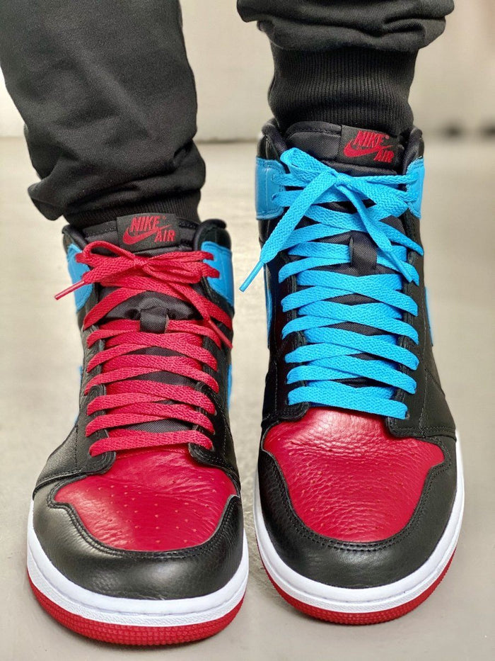 Flat Thin - Basics Flat Thin Laces - UNC Blue