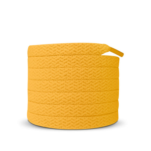 Jordan 1 Laces Basics Flat Thin - Union Jordan 1 Yellow Laces / University Gold