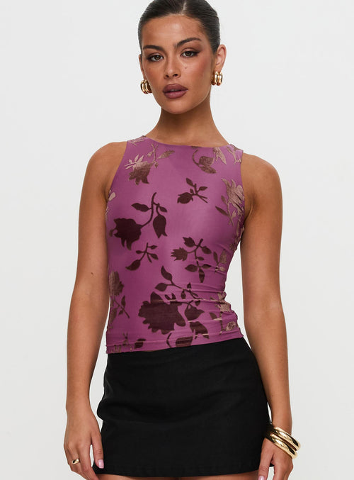 Angelical Top Purple
