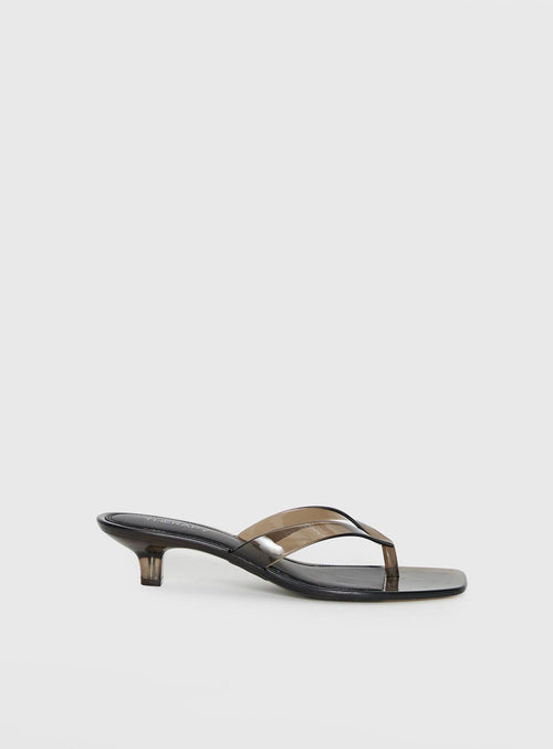 Therapy Jellyz Kitten Heels Smoke