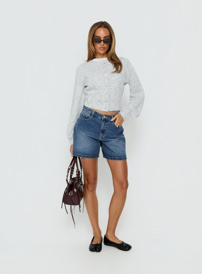 Dawsen Button Down Cardigan Grey