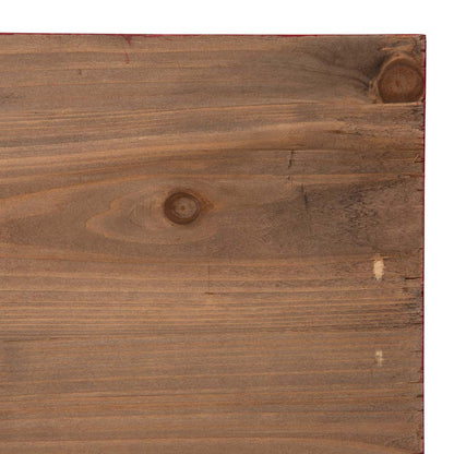 22.09"L Red Wooden Christmas Tree Collar