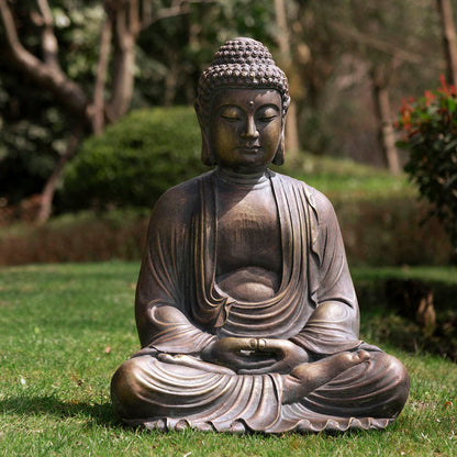 22.75"H MGO Meditating Buddha Statue