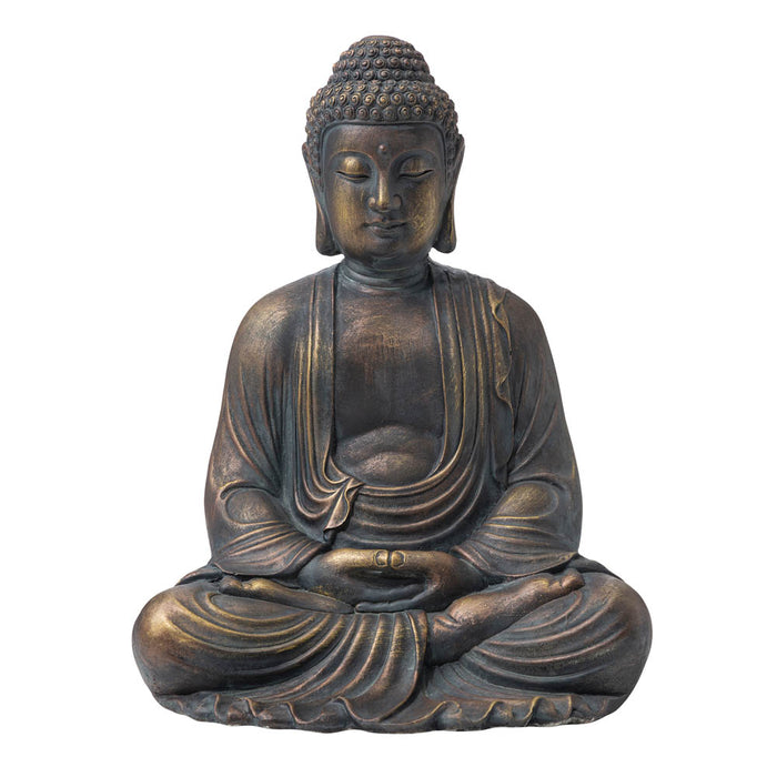 22.75"H MGO Meditating Buddha Statue
