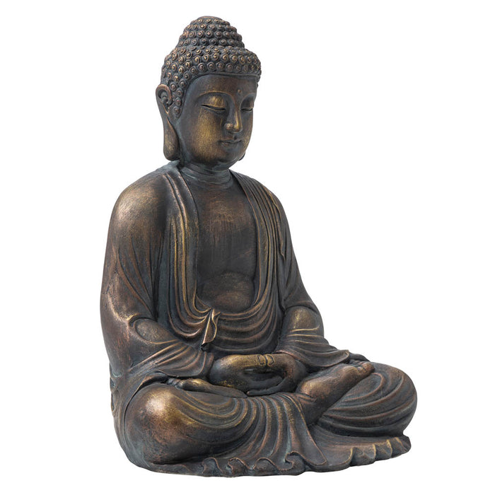 22.75"H MGO Meditating Buddha Statue