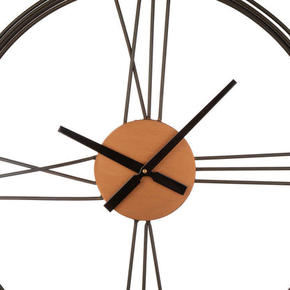 26.77"D Farmhouse Metal and Rope Wall Clock