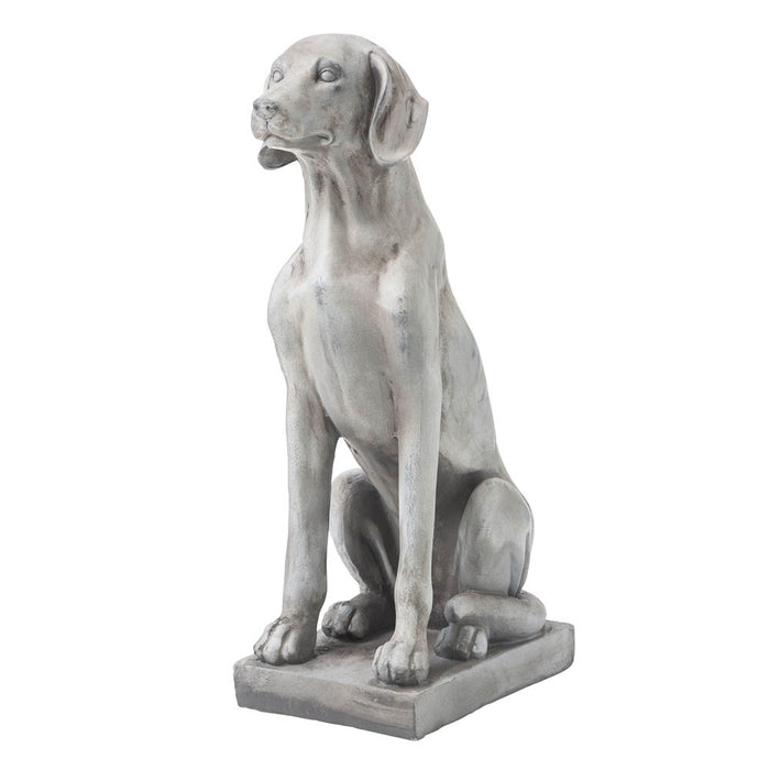 28.25"H MGO Sitting Labrador Retriever Dog Statue