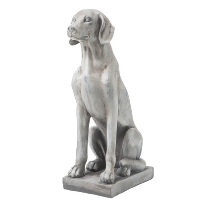 28.25"H MGO Sitting Labrador Retriever Dog Statue