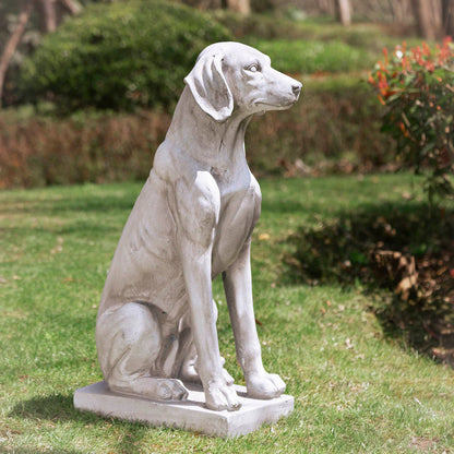 28.25"H MGO Sitting Labrador Retriever Dog Statue