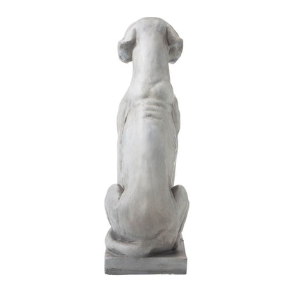 28.25"H MGO Sitting Labrador Retriever Dog Statue