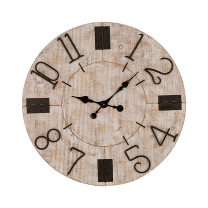 28"D Rustic Wooden Wall Clock Farmhouse Style Home Decor