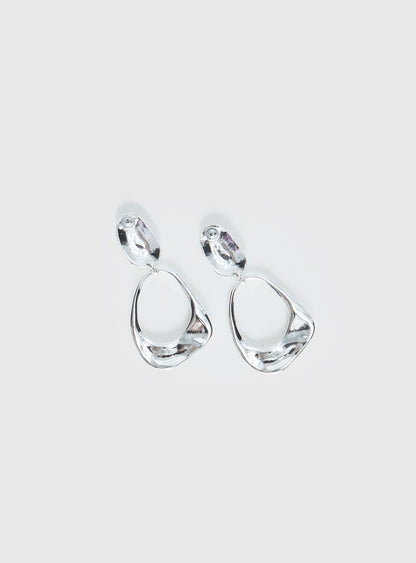 Whirl Earrings Silver